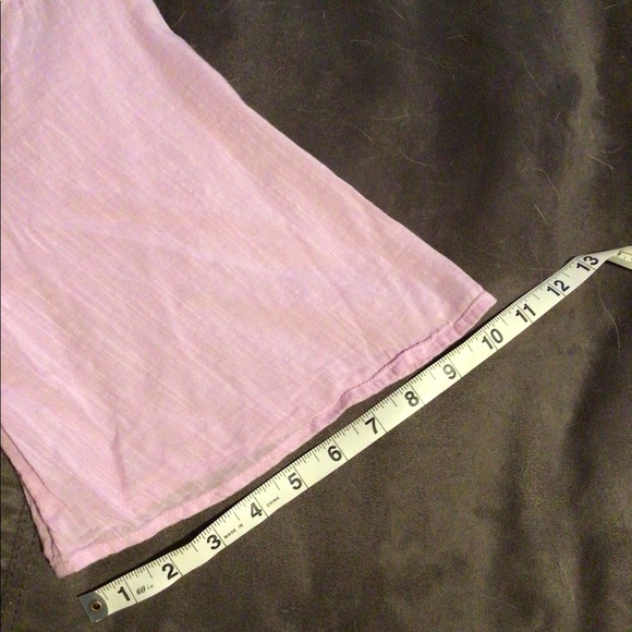 All cotton faux wrap dress in lavender size 2X - Picture 5 of 6